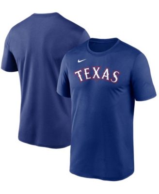 Men's Nike Royal Texas Rangers New Legend Wordmark T-Shirt Size: Small