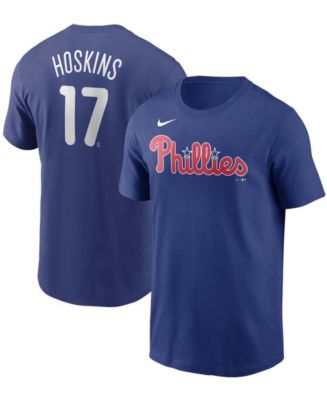 Youth Nike Rhys Hoskins Royal Philadelphia Phillies Player Name & Number T- Shirt