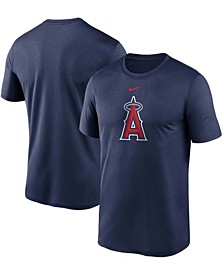 Men's Navy Los Angeles Angels Large Logo Legend Performance T-shirt