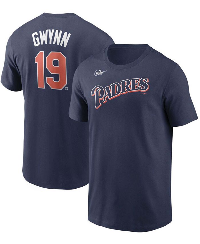 Tony Gwynn San Diego Padres Nike Cooperstown Collection Name & Number T- Shirt - Navy
