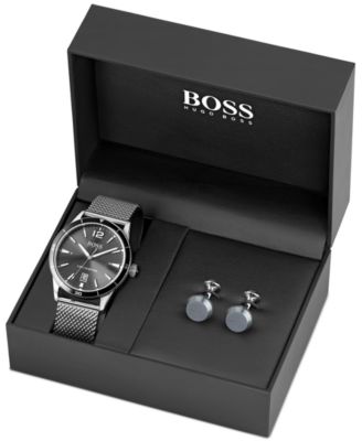 boss silver watch