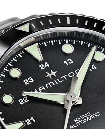 Hamilton - Men's Swiss Automatic Khaki Navy Scuba Stainless Steel Bracelet Watch 43mm