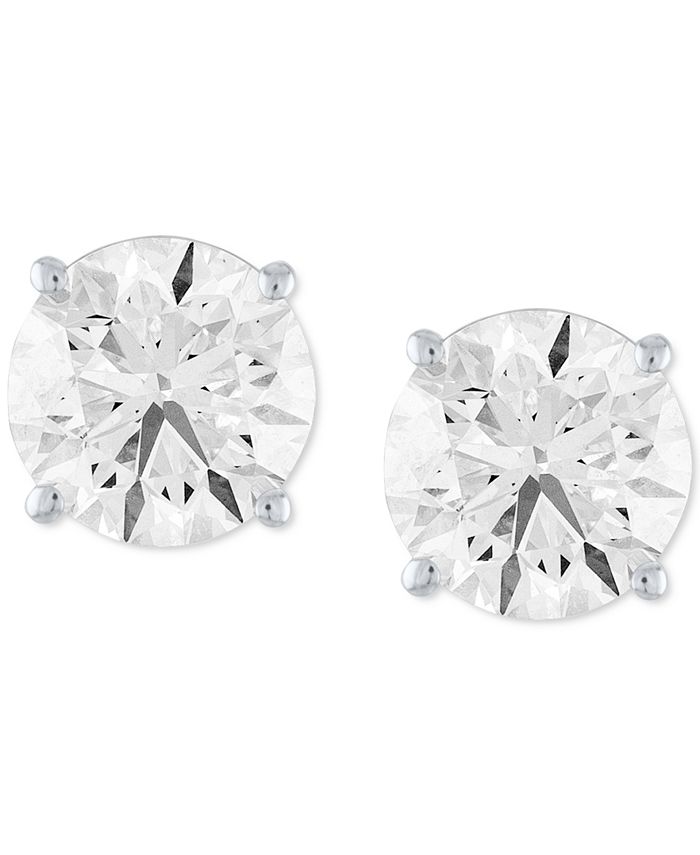 Macy's Diamond Stud Earrings (1/6 ct. t.w.) in 14k White Gold Macy's