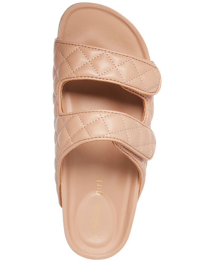 Madden Girl Bria Quilted Footbed Sandals & Reviews Sandals Shoes Macy's