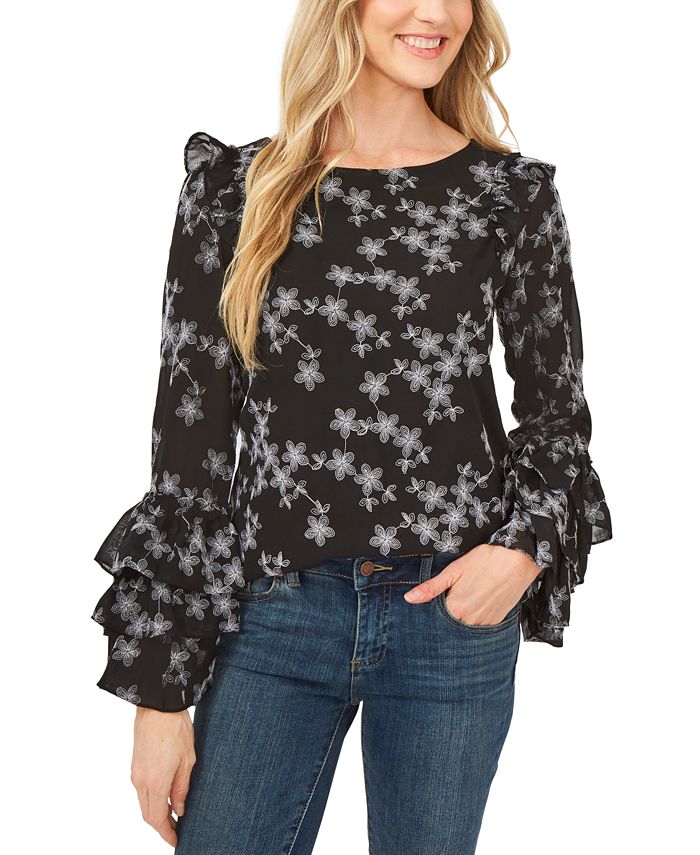 Cece sales ruffle top