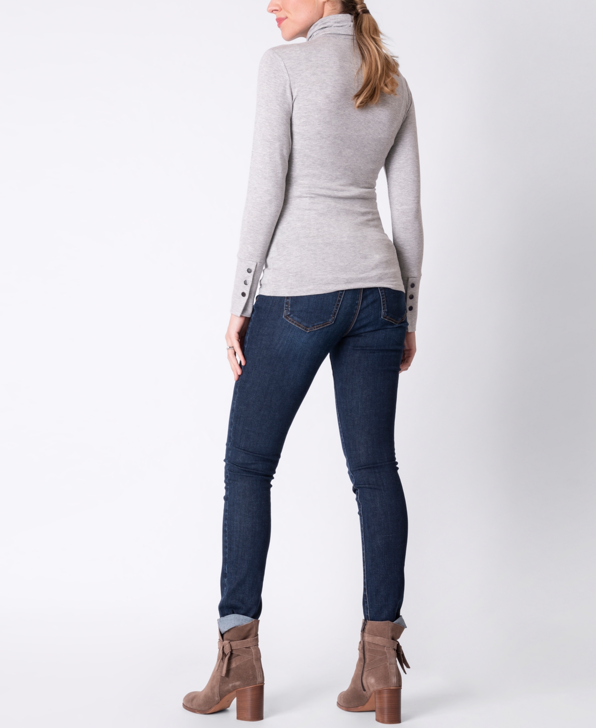 SERAPHINE WOMEN'S MATERNITY NURSING ROLL NECK TOP 