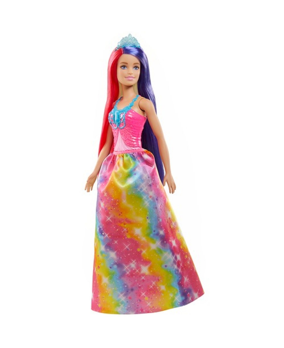 Barbie Dreamtopia Royal Doll With Extra-long Fantasy Hair, Headband & Styling Accessories In Multi