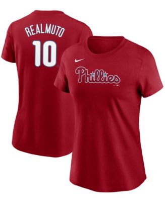 Nike Women's JT Realmuto Red Philadelphia Phillies Name Number T