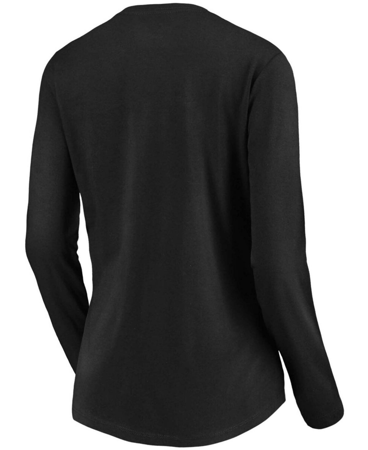 Women'sChicago White Sox Victory Script V-Neck Long Sleeve T-shirt - Black