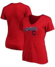 Cleveland Indians New Era Girls Youth Slub Jersey V-Neck T-Shirt