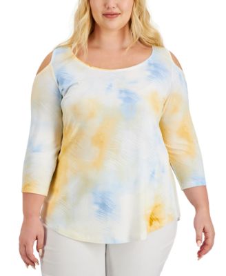 macys jm plus size tops