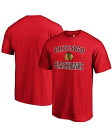Men's Red Chicago Blackhawks Team Victory Arch T-shirt