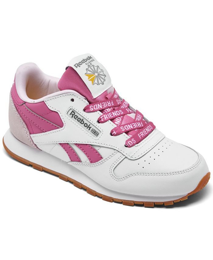 Reebok Girls Classic Leather Casual Sneakers from Finish Line & Reviews - Finish Line Kids' Shoes Kids - Macy's
