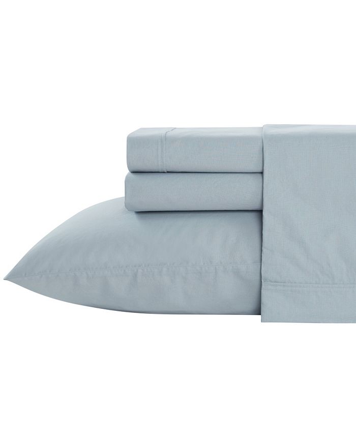 Vera Wang Organic Cotton Percale 4 Piece Sheet Set, Queen Macy's