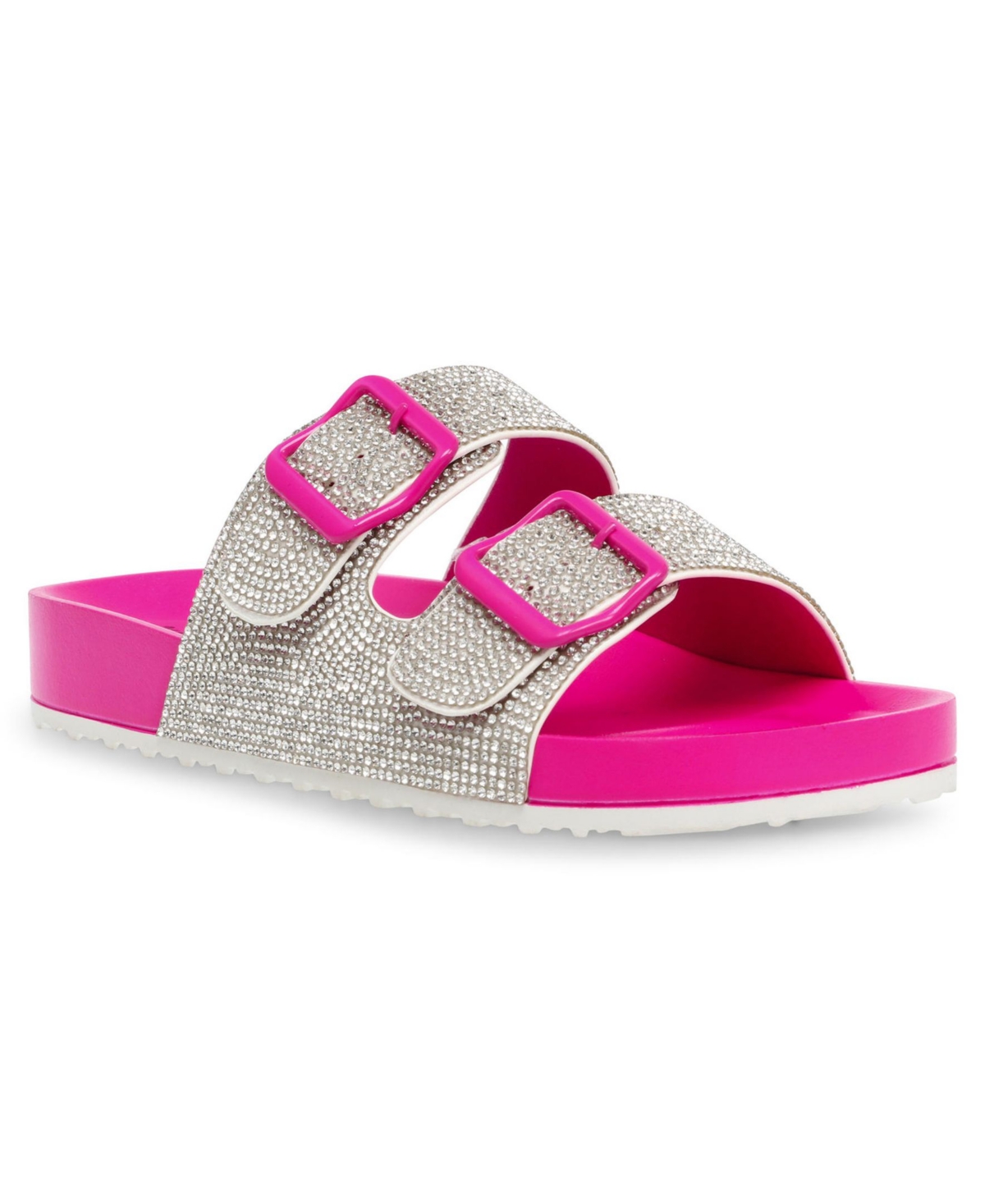 Betsey Johnson Women's Mellany Footbed Buckle Slide Sandals Women's