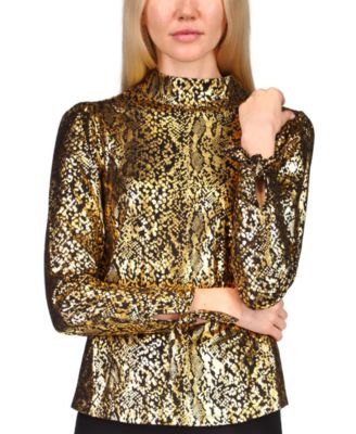 Michael Kors - Python-Print Shine Top