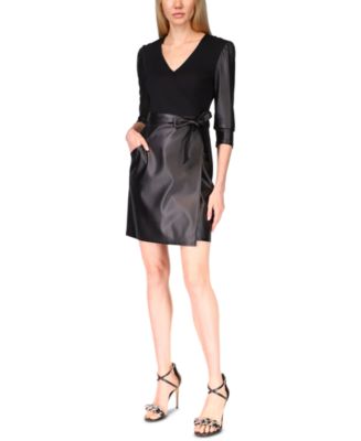Michael Kors Belted Wrap Dress - Macy's