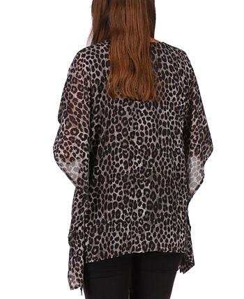 Michael Kors Leopard Print Kimono Top Macy s