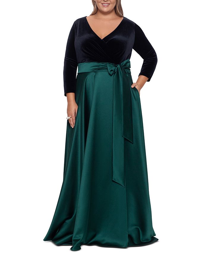 Macy xscape sales plus size dress