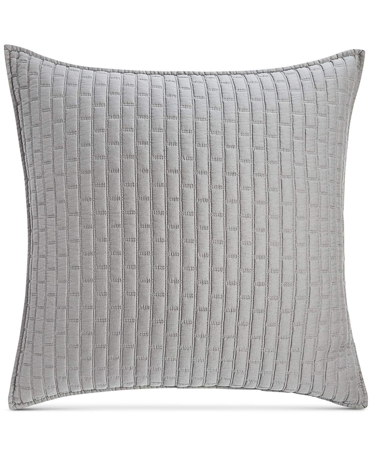 Closeout! Hotel Collection Composite Quilted Sham, European, Created for Macy's - Grey