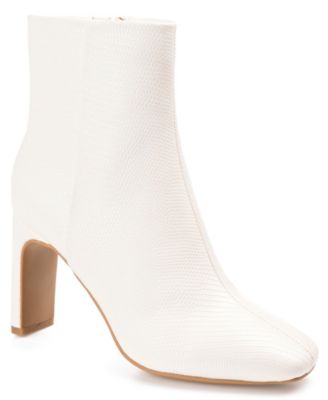 white ankle boots macys