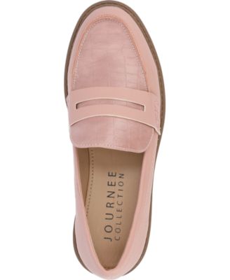 Journee Womens Kenly Medium and Wide Width Slip On Round Toe Loafer