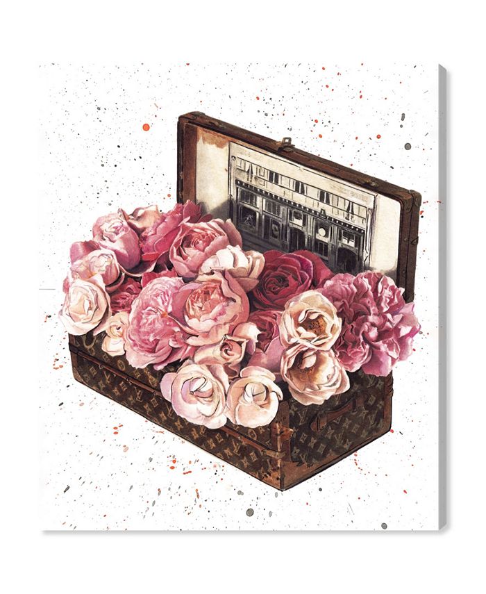 Oliver Gal Fashion Floral Trunk Giclee Art Print on Gallery Wrap
