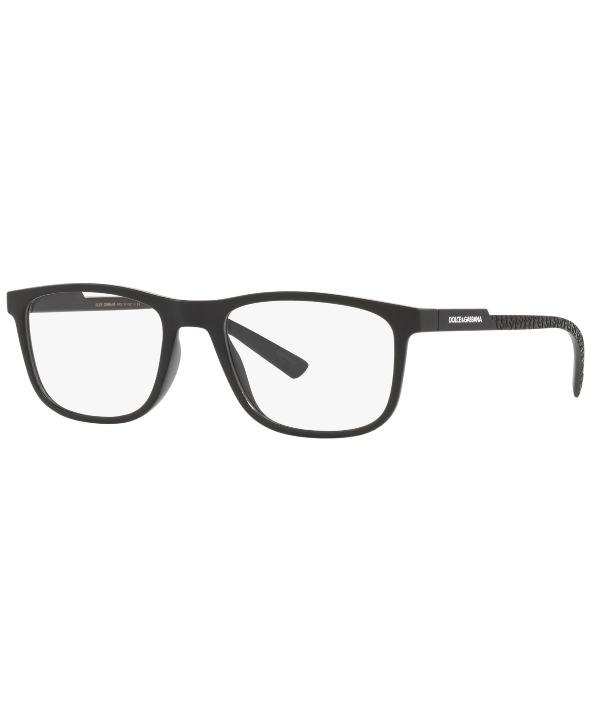 Dolce&Gabbana DG5062 Men's Rectangle Eyeglasses - Matte Black