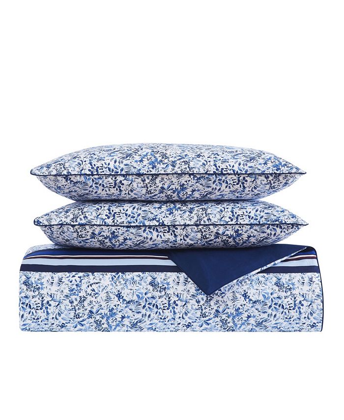 Tommy Hilfiger Botanical Stripe 2 Piece Comforter Set, Twin Macy's