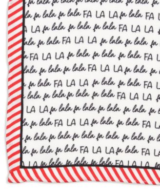 Men's Fa La La Holiday Pocket Square