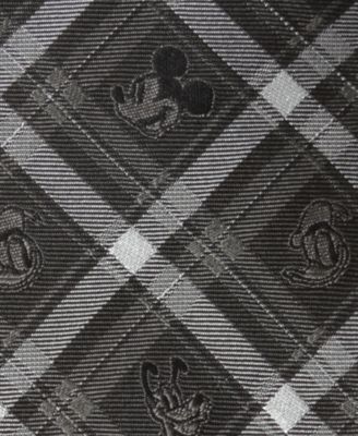 Men's Mickey and Friends Plaid Tie