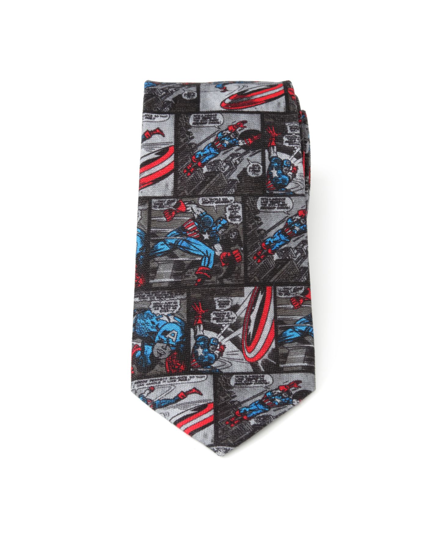 Мужские галстуки Marvel Captain America Comic Tie — фото 2