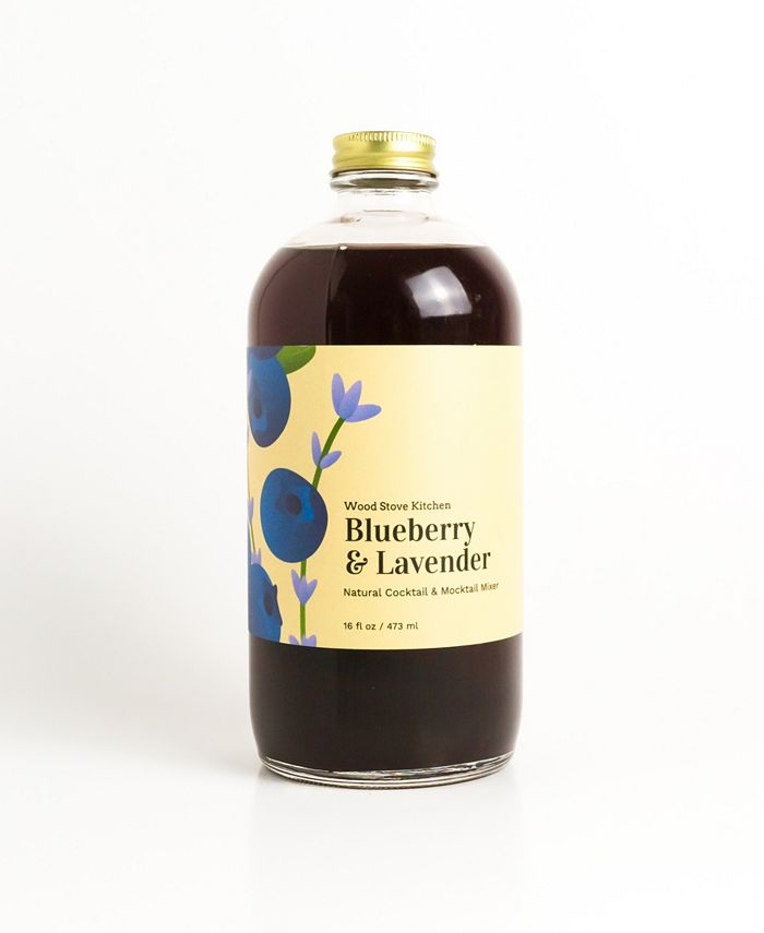 Wood Stove Kitchen Blueberry and Lavender Cocktail and Mocktail Mixer