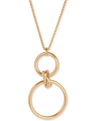 Lucky Brand Gold-Tone Knotted Double Loop 33