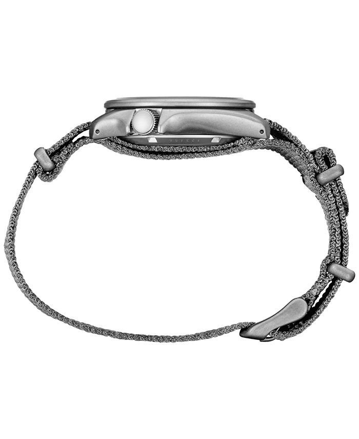 Seiko Men's Automatic 5 Sports Gray Nylon Strap Watch 43mm Macy's