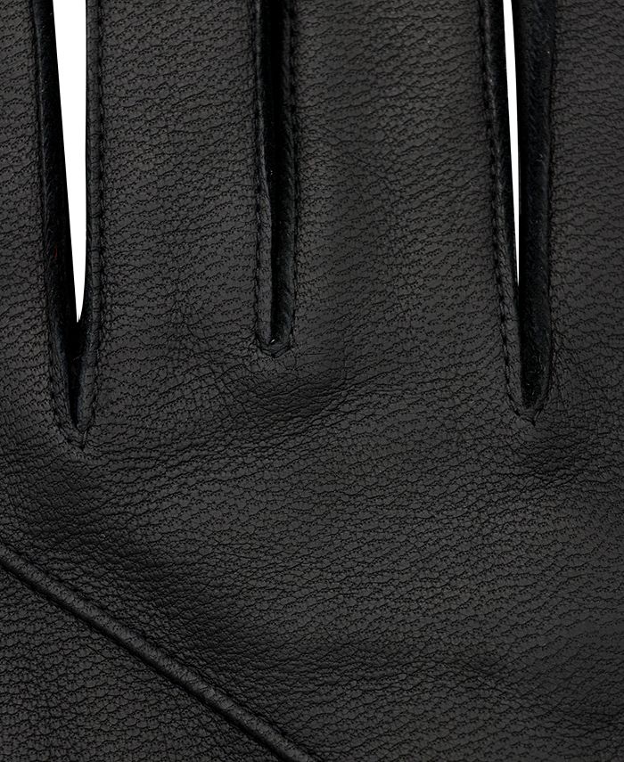 Tommy Hilfiger Men's Diagonal Stripe Leather Gloves Macy's