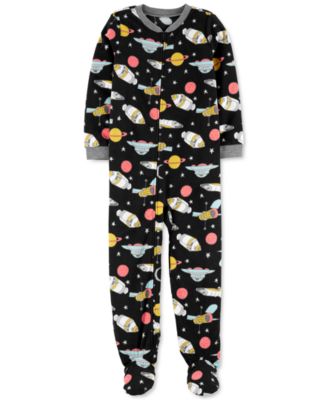 Carter's - Little Boys 1-Piece Space Fleece Footie Pajamas