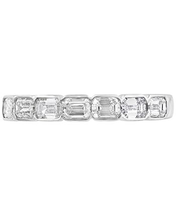 EFFY Collection - Diamond Emerald-Cut Band (3/4 ct. t.w.) in 14k White Gold