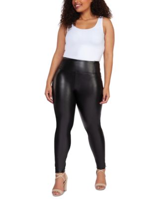 plus size women's leather pants