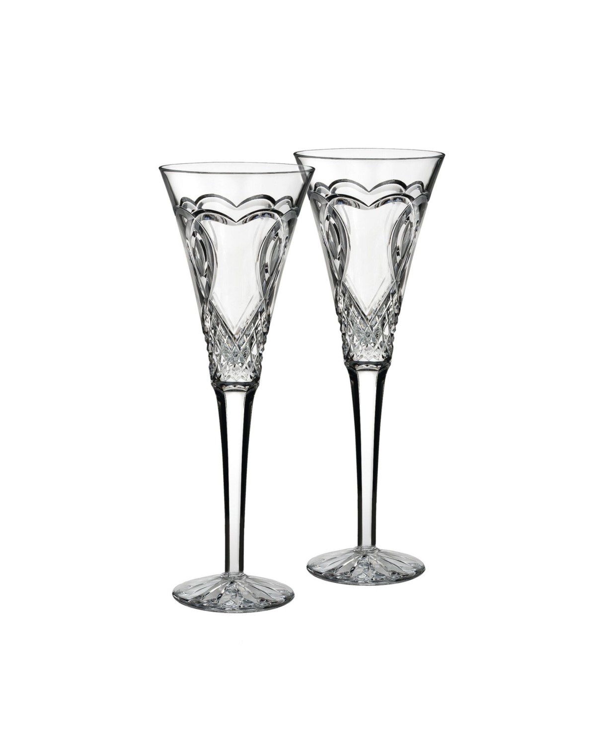 Shop Waterford Wedding Toasting Flute 7 Oz, Set Of 2 In Clear