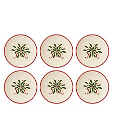 Holiday Party Plate, Set of 6