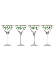 Clear Short Stem Martini Glasses Set Of 2 Footed 3.5
