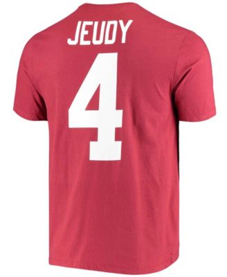 Men's Jerry Jeudy Crimson Alabama Crimson Tide Name Number Alumni T-shirt