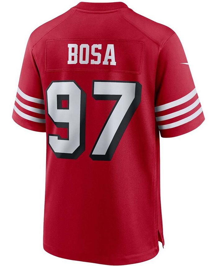 Nike Men's Nick Bosa Scarlet San Francisco 49ers Alternate Game Player ...