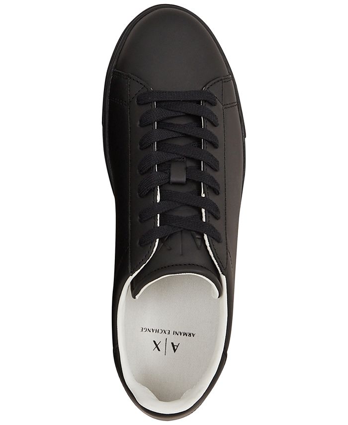 A|X Armani Exchange Men's Low Top Leather Sneaker - Macy's