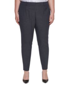 Plus Size Mid-Rise Slim-Fit Pants