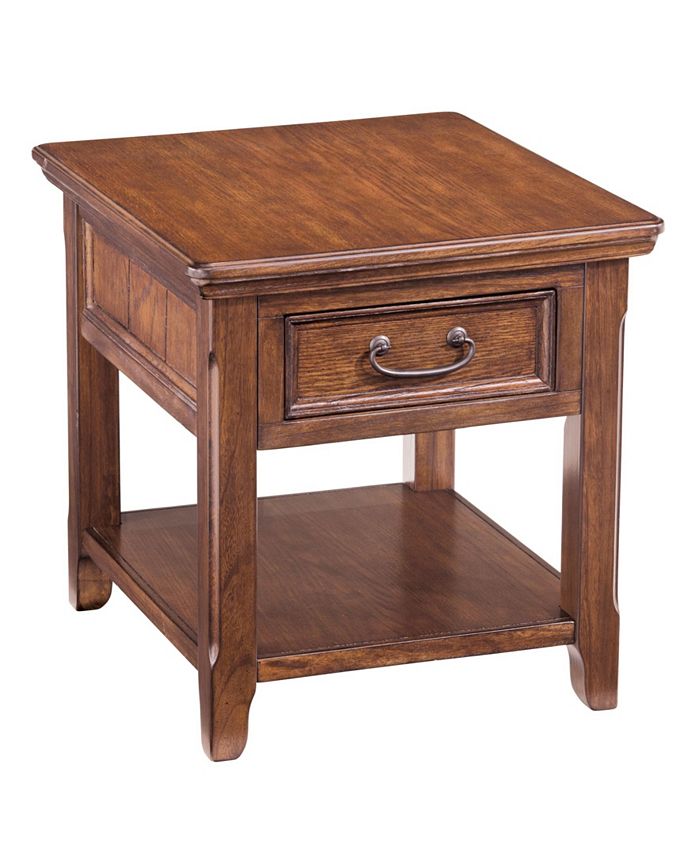 Signature Design By Ashley Woodboro VintageLike Rectangular End Table