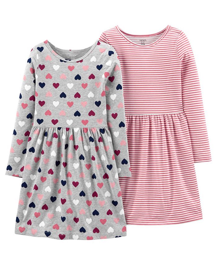 Carter's Little Girls Jersey Dresses, 2 Piece Set Macy's