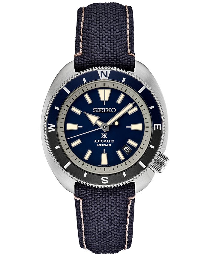 Seiko Men's Automatic Prospex Blue Nylon Strap Watch 42mm & Reviews - All  Watches - Jewelry & Watches - Macy's