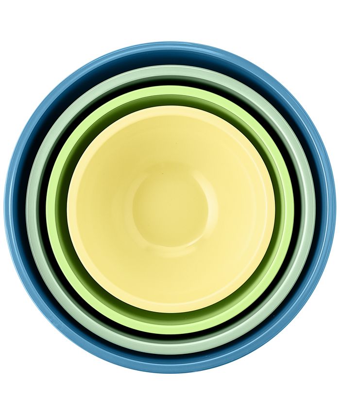 Martha Stewart Collection Hello Sunshine 8Piece Mixing Bowls & Lids